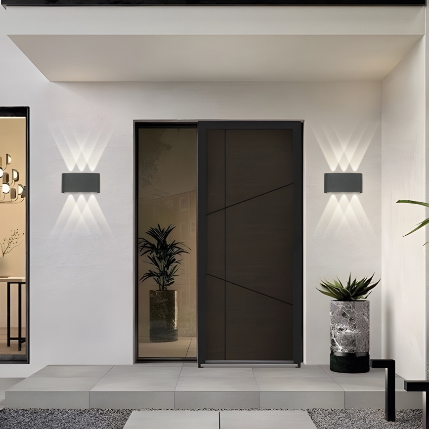 Brilagi - LED kültéri fali lámpatest FLAREBOX LED/6W/230V antracit IP65