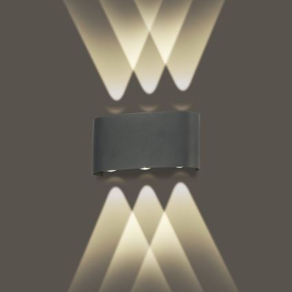 Brilagi - LED kültéri fali lámpatest FLAREBOX LED/6W/230V antracit IP65