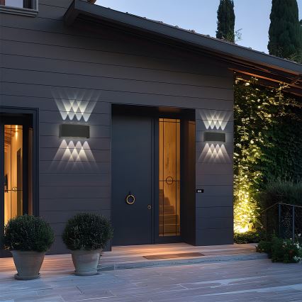 Brilagi - LED kültéri fali lámpatest FLAREBOX LED/8W/230V fekete IP65