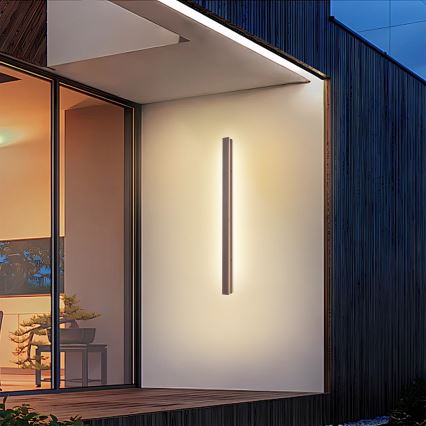 Brilagi - LED kültéri fali lámpa LINEAR LED/22W/230V 3000K IP65 100 cm barna CRI 90