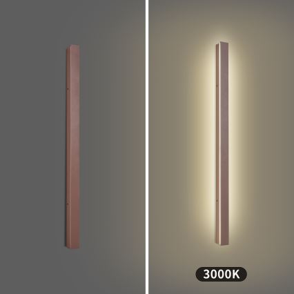 Brilagi - LED kültéri fali lámpa LINEAR LED/22W/230V 3000K IP65 100 cm barna CRI 90