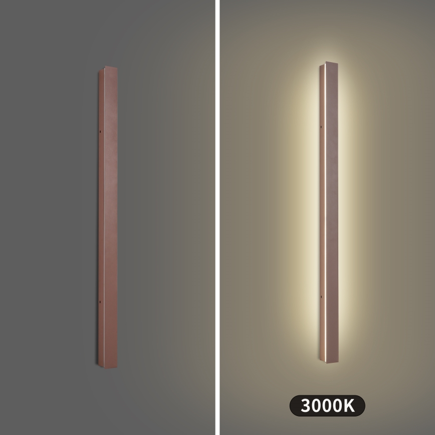 Brilagi - LED kültéri fali lámpa LINEAR LED/22W/230V 3000K IP65 100 cm barna CRI 90