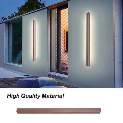 Brilagi - LED kültéri fali lámpa LINEAR LED/22W/230V 3000K IP65 100 cm barna CRI 90