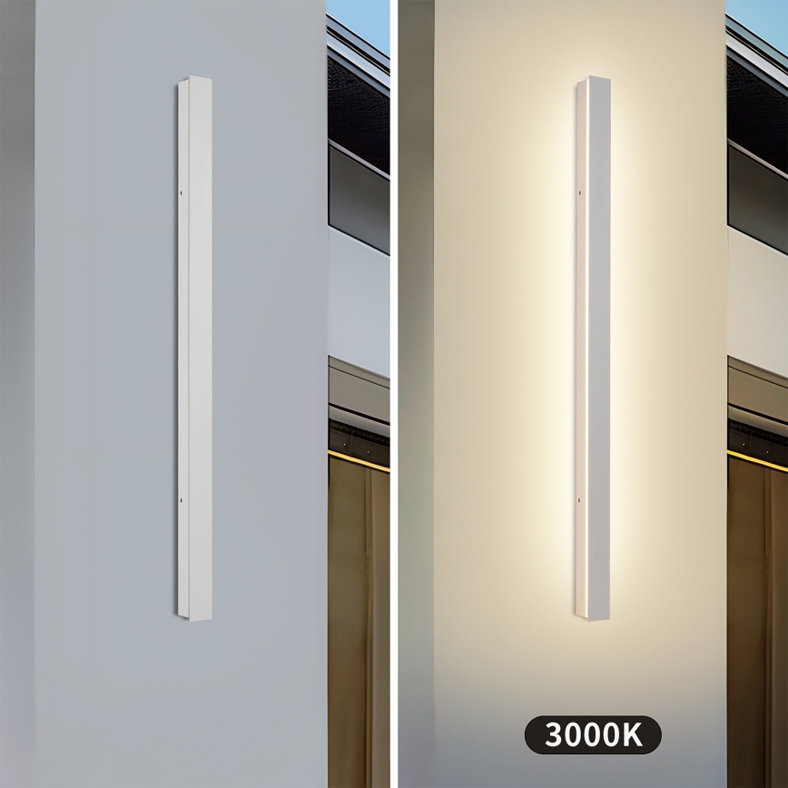 Brilagi - LINEAR LED kültéri fali lámpatest, 22 W, 230 V, 3000 K, IP65, 100 cm, fehér, CRI 90