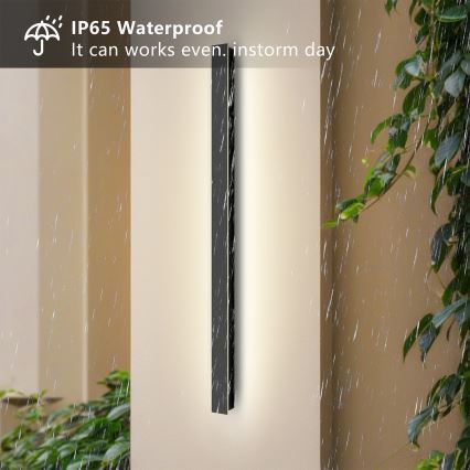 Brilagi - LINEAR LED kültéri fali lámpatest LED/22W/230V 3000K IP65 100 cm fekete CRI 90