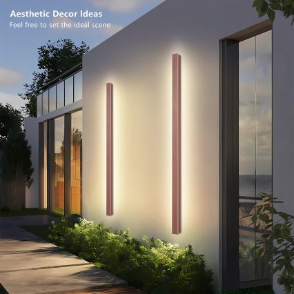 Brilagi - LED kültéri fali lámpa LINEAR LED/32W/230V 3000K IP65 140 cm barna CRI 90