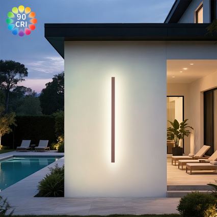 Brilagi - LED kültéri fali lámpa LINEAR LED/32W/230V 3000K IP65 140 cm barna CRI 90