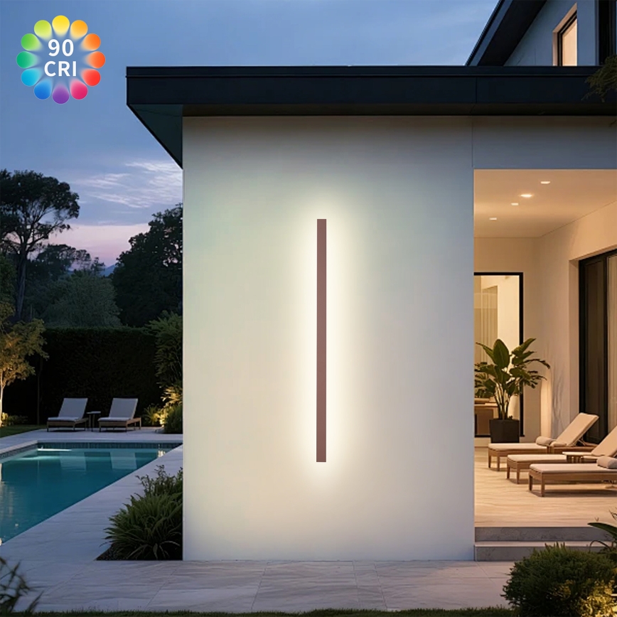 Brilagi - LED kültéri fali lámpa LINEAR LED/32W/230V 3000K IP65 140 cm barna CRI 90