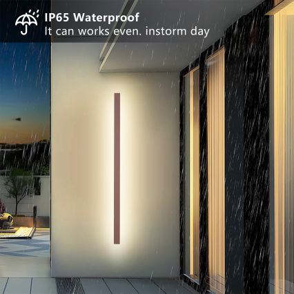 Brilagi - LED kültéri fali lámpa LINEAR LED/32W/230V 3000K IP65 140 cm barna CRI 90