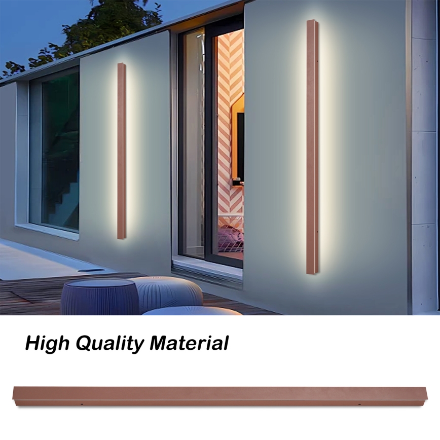 Brilagi - LED kültéri fali lámpa LINEAR LED/32W/230V 3000K IP65 140 cm barna CRI 90