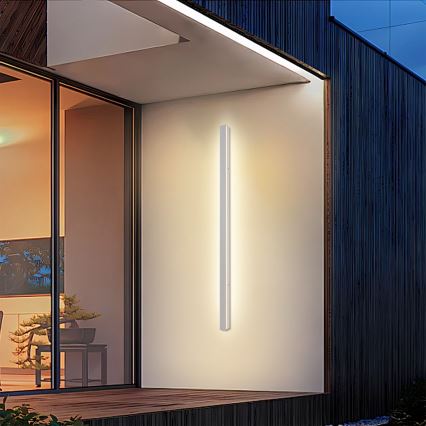 Brilagi - LINEAR kültéri fali lámpa LED, 32 W, 230 V, 3000 K, IP65, 140 cm, fehér, CRI 90