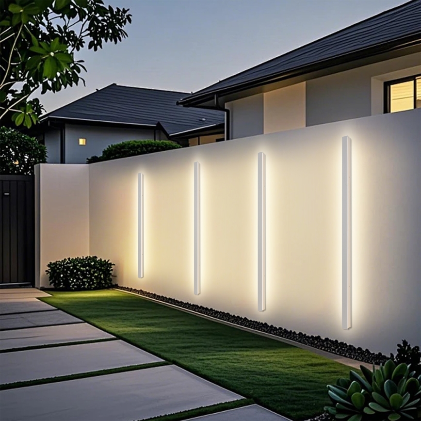 Brilagi - LINEAR kültéri fali lámpa LED, 32 W, 230 V, 3000 K, IP65, 140 cm, fehér, CRI 90