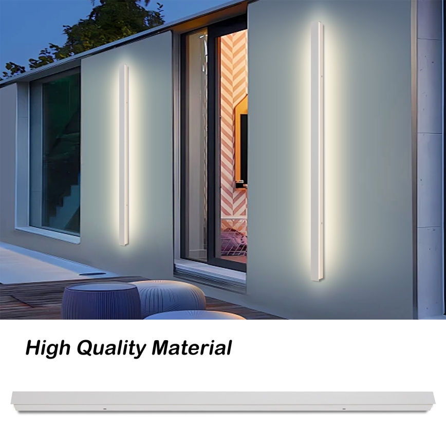 Brilagi - LINEAR kültéri fali lámpa LED, 32 W, 230 V, 3000 K, IP65, 140 cm, fehér, CRI 90