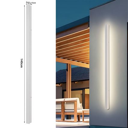 Brilagi - LINEAR kültéri fali lámpa LED, 32 W, 230 V, 3000 K, IP65, 140 cm, fehér, CRI 90