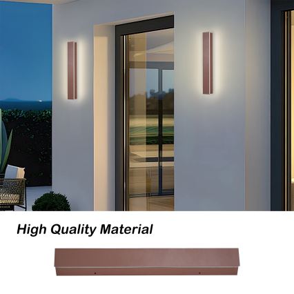 Brilagi - LED kültéri fali lámpa LINEAR LED/8W/230V 3000K IP65 30 cm barna CRI 90