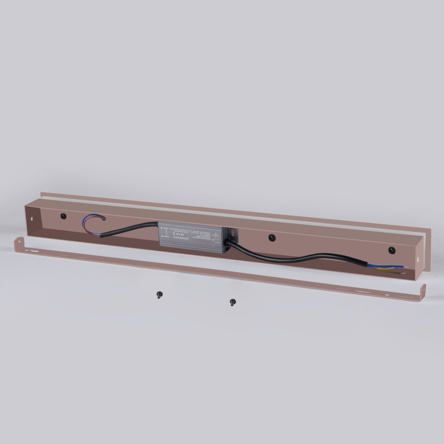 Brilagi - LED kültéri fali lámpa LINEAR LED/8W/230V 3000K IP65 30 cm barna CRI 90