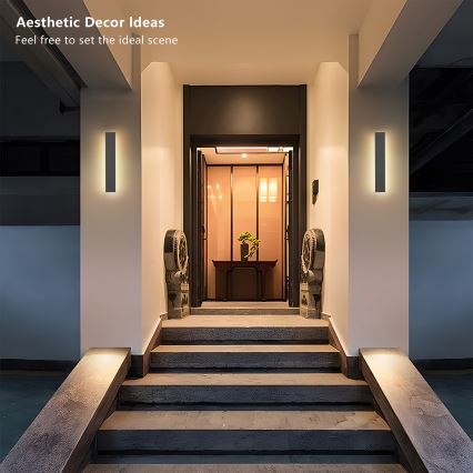 Brilagi - LED kültéri fali lámpatest LINEAR LED/8W/230V 3000K IP65 30 cm antracit CRI 90