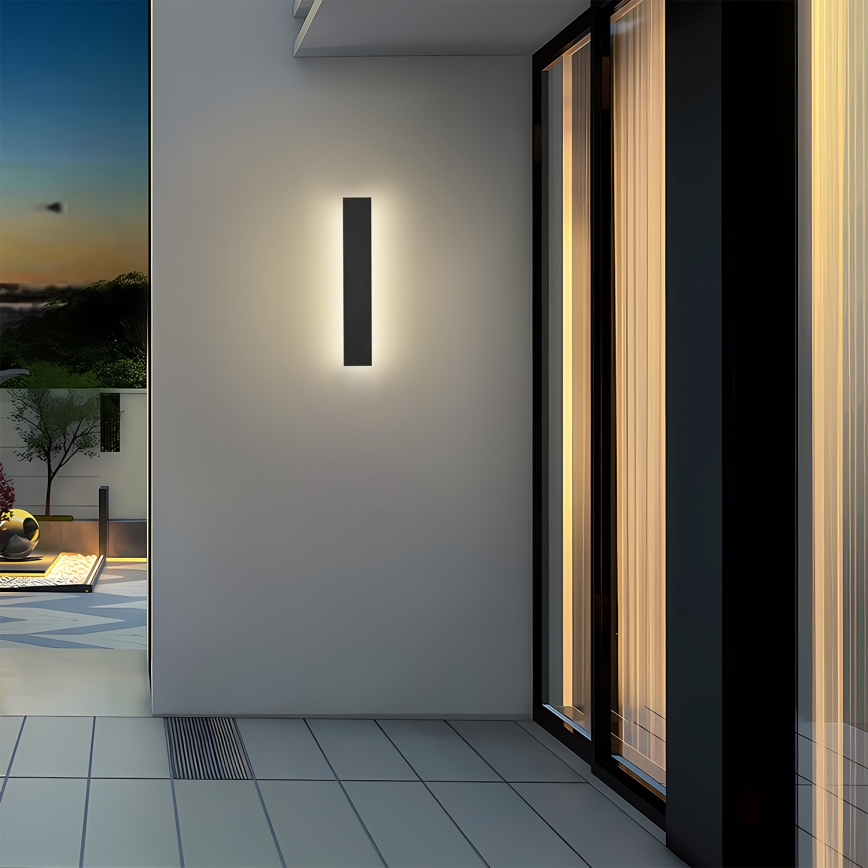 Brilagi - LED kültéri fali lámpa LINEAR LED/8W/230V 3000K IP65 30 cm fekete CRI 90