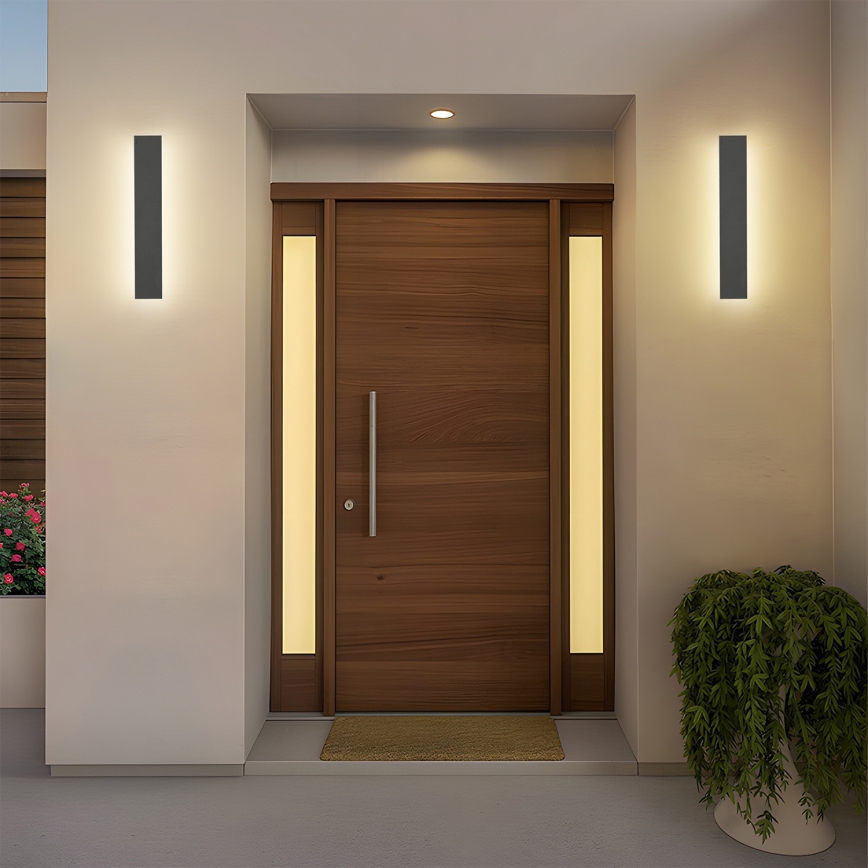 Brilagi - LINEAR kültéri fali LED lámpatest LED/8W/230V 4000K IP65 30 cm antracit CRI 90