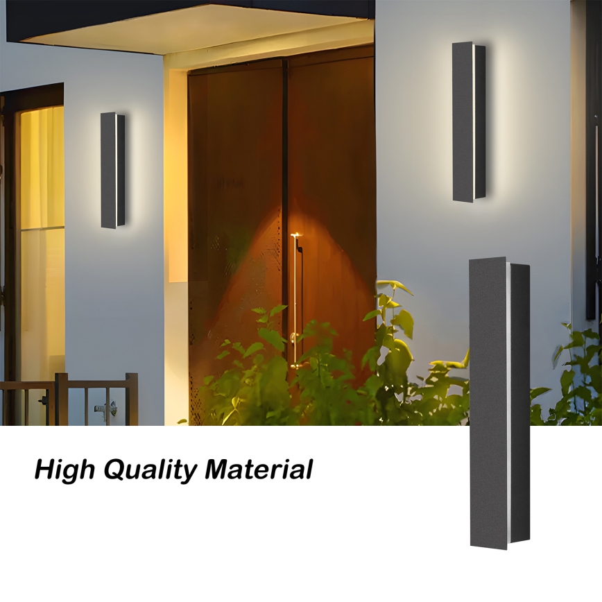 Brilagi - LINEAR kültéri fali LED lámpatest LED/8W/230V 4000K IP65 30 cm antracit CRI 90