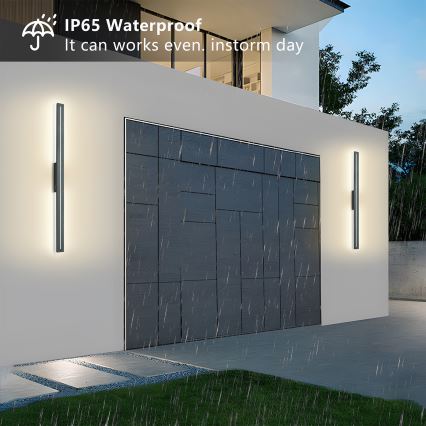 Brilagi - LED kültéri fali lámpatest LINEO LED/24W/230V 4000K IP65 100 cm antracit CRI 90