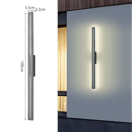 Brilagi - LED kültéri fali lámpatest LINEO LED/24W/230V 4000K IP65 100 cm antracit CRI 90