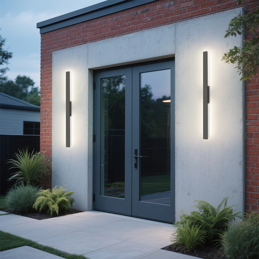 Brilagi - LED kültéri fali lámpa LUNA LED/24W/230V 3000K IP65 100 cm antracit CRI 90