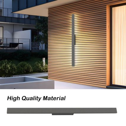 Brilagi - LED kültéri fali lámpa LUNA LED/24W/230V 3000K IP65 100 cm antracit CRI 90