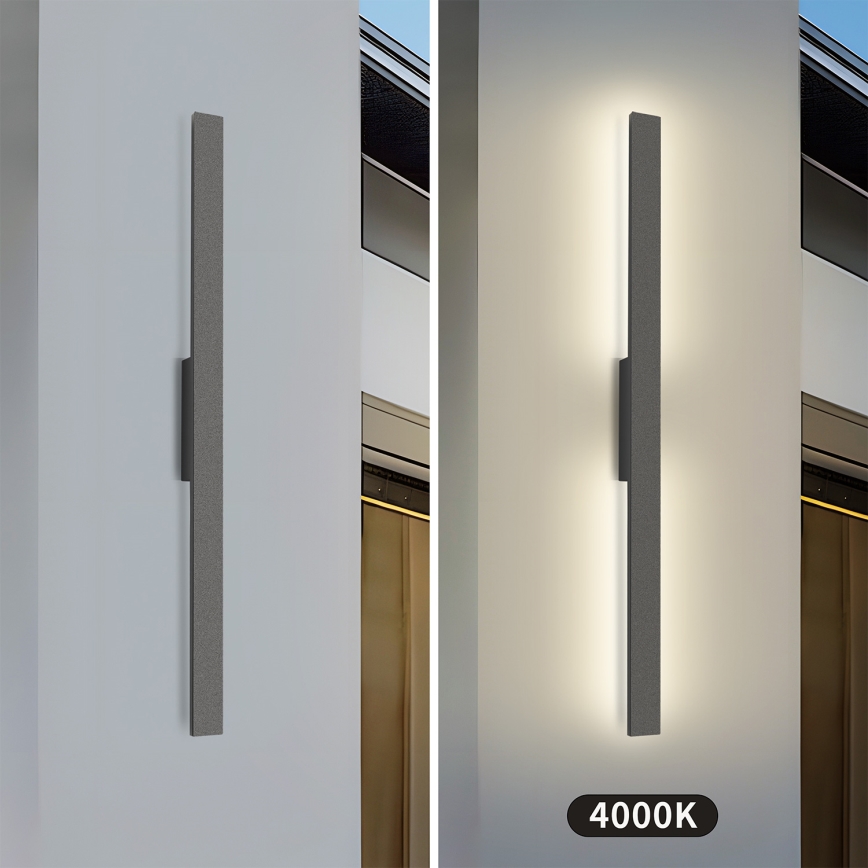 Brilagi - LUNA LED kültéri fali lámpatest 24W/230V 4000K IP65 100 cm antracit CRI 90