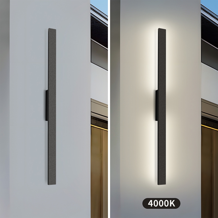 Brilagi - LED kültéri fali lámpatest LUNA LED/24W/230V 4000K IP65 100 cm fekete CRI 90