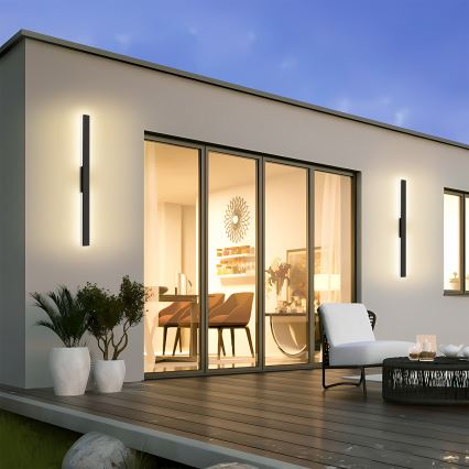 Brilagi - LED kültéri fali lámpatest LUNA LED/24W/230V 4000K IP65 100 cm fekete CRI 90