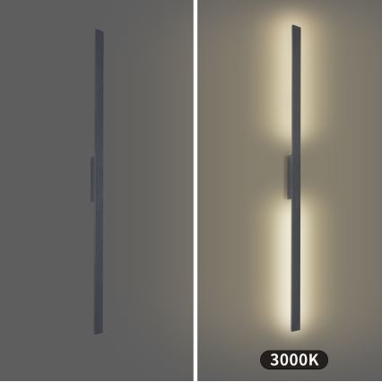 Brilagi - LED kültéri fali lámpatest LUNA LED/30W/230V 3000K IP65 150 cm antracit CRI 90
