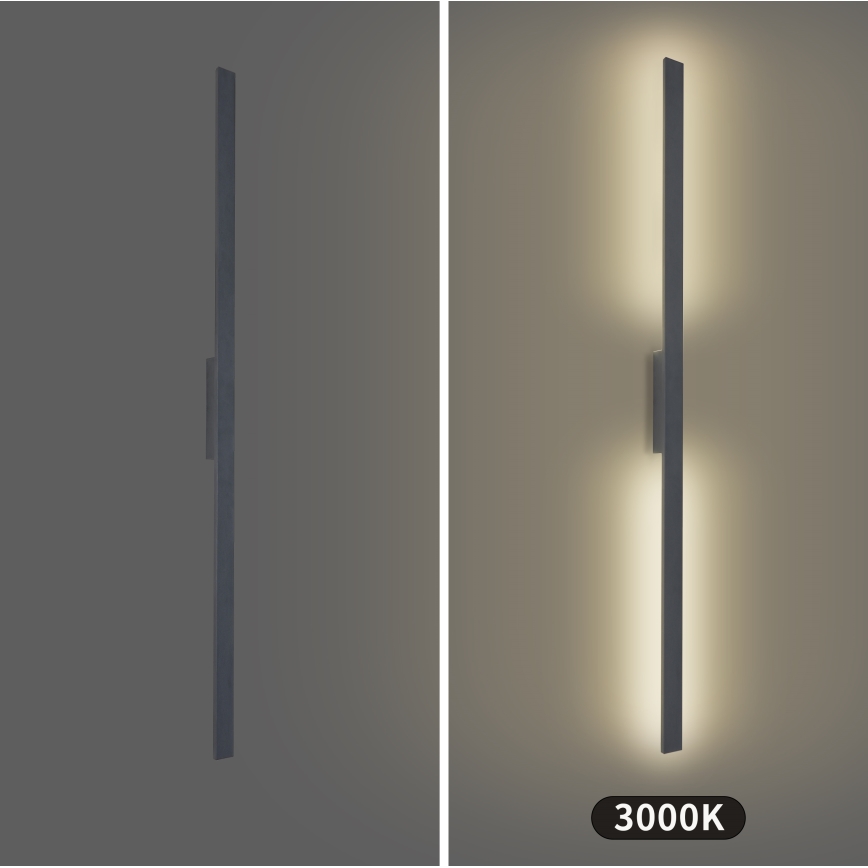 Brilagi - LED kültéri fali lámpatest LUNA LED/30W/230V 3000K IP65 150 cm antracit CRI 90