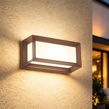 Brilagi - LED kültéri fali lámpatest PARKER LED/12W/230V 3000/4500/6000K barna IP44