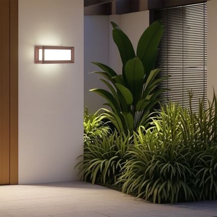 Brilagi - LED kültéri fali lámpatest PARKER LED/12W/230V 3000/4500/6000K barna IP44
