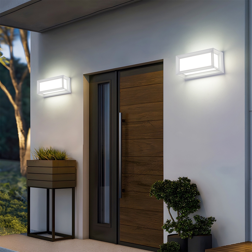 Brilagi - LED kültéri fali lámpatest PARKER LED/12W/230V 3000/4500/6000K fehér IP44