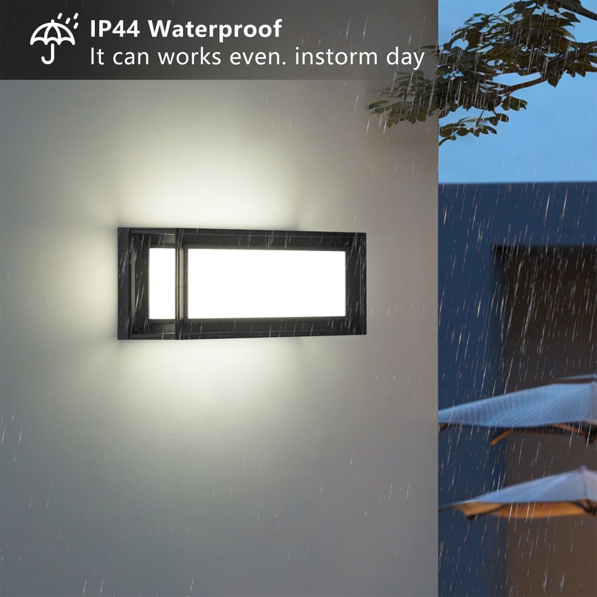 Brilagi - LED kültéri fali lámpatest PARKER LED/12W/230V fekete IP44
