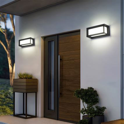 Brilagi - LED kültéri fali lámpatest PARKER LED/12W/230V fekete IP44