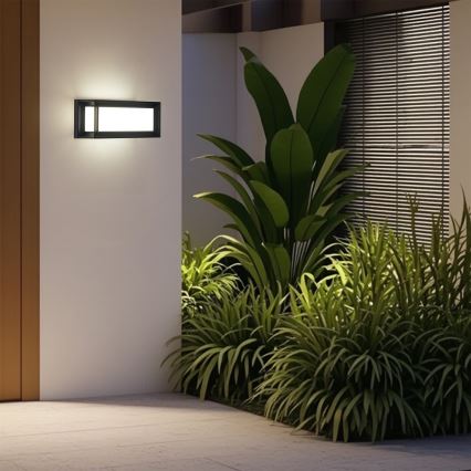 Brilagi - LED kültéri fali lámpatest PARKER LED/12W/230V fekete IP44
