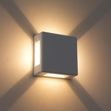 Brilagi - LED kültéri fali lámpatest QUADRAY LED/6W/230V fehér IP54