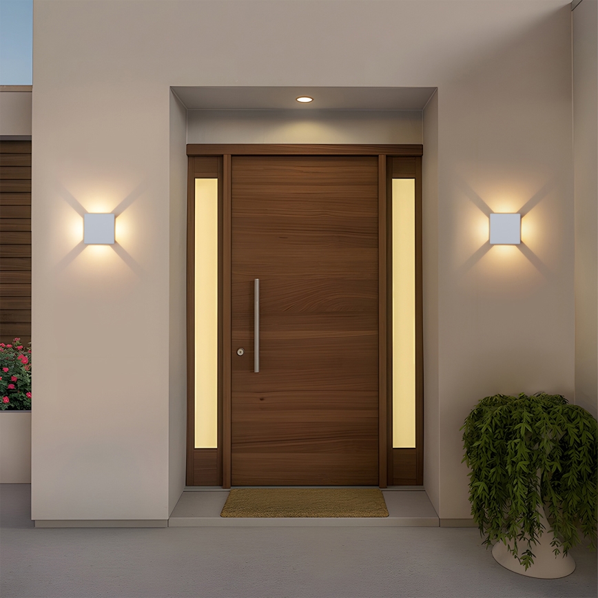 Brilagi - LED kültéri fali lámpatest QUADRAY LED/6W/230V fehér IP54