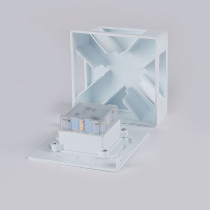 Brilagi - LED kültéri fali lámpatest QUADRAY LED/6W/230V fehér IP54