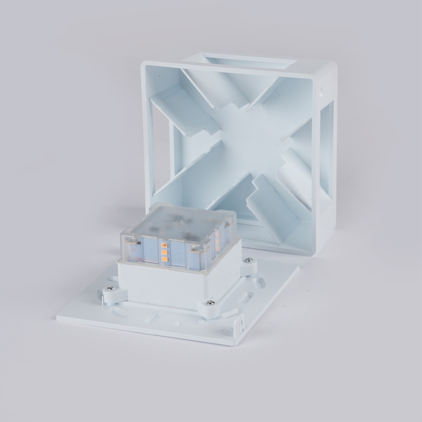 Brilagi - LED kültéri fali lámpatest QUADRAY LED/6W/230V fehér IP54