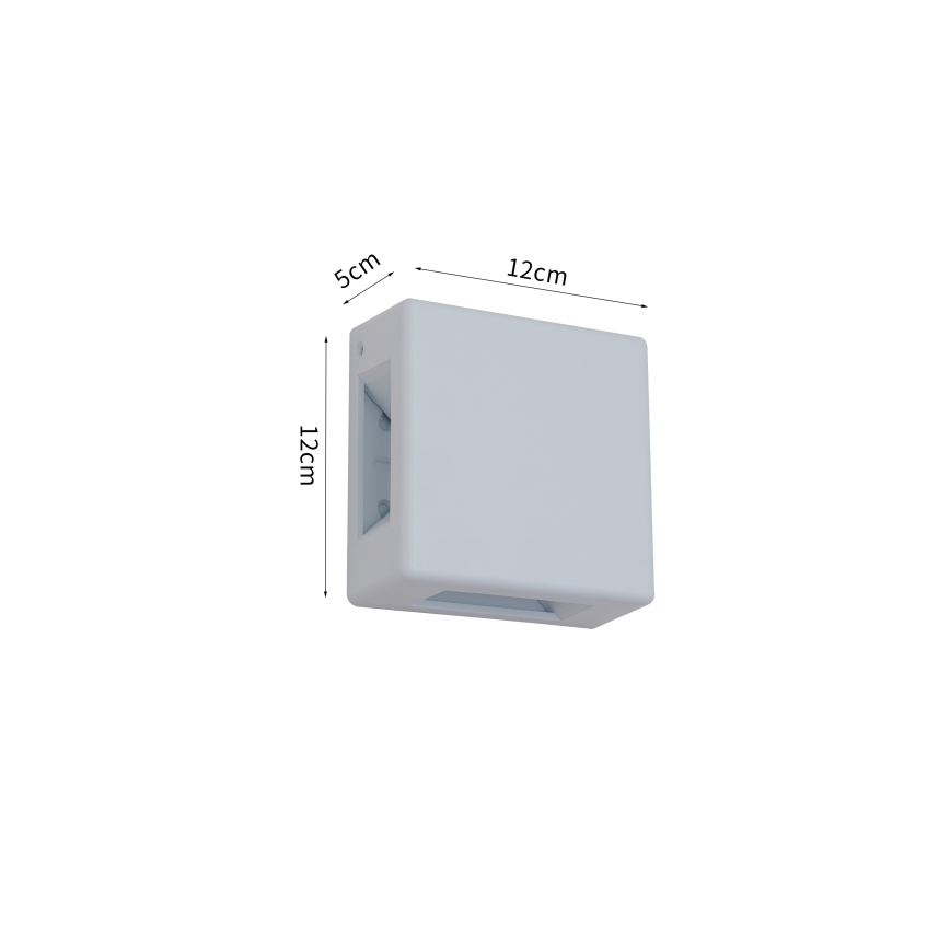 Brilagi - LED kültéri fali lámpatest QUADRAY LED/6W/230V fehér IP54