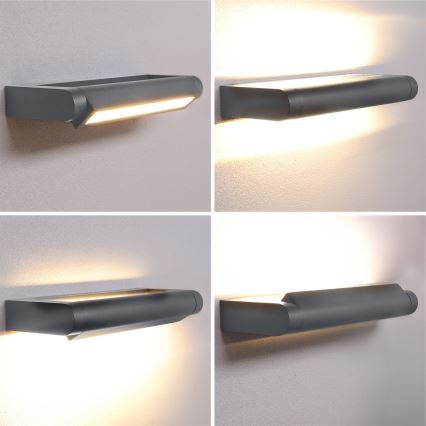 Brilagi - LED kültéri fali lámpatest SALERNO LED/12W/230V 35,5 cm antracit IP65