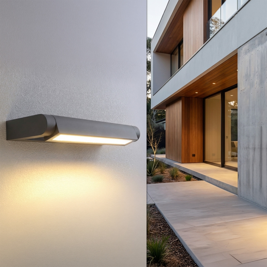 Brilagi - LED kültéri fali lámpatest SALERNO LED/12W/230V 35,5 cm antracit IP65
