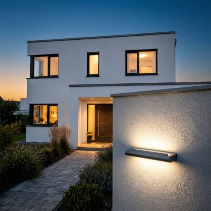 Brilagi - LED kültéri fali lámpatest SALERNO LED/12W/230V 35,5 cm antracit IP65