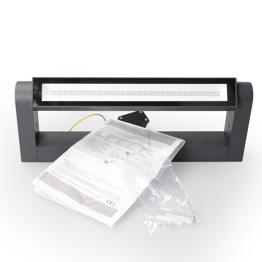 Brilagi - LED kültéri fali lámpatest SALERNO LED/12W/230V 35,5 cm antracit IP65