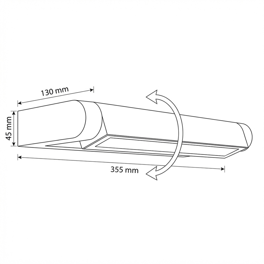 Brilagi - LED kültéri fali lámpatest SALERNO LED/12W/230V 35,5 cm antracit IP65