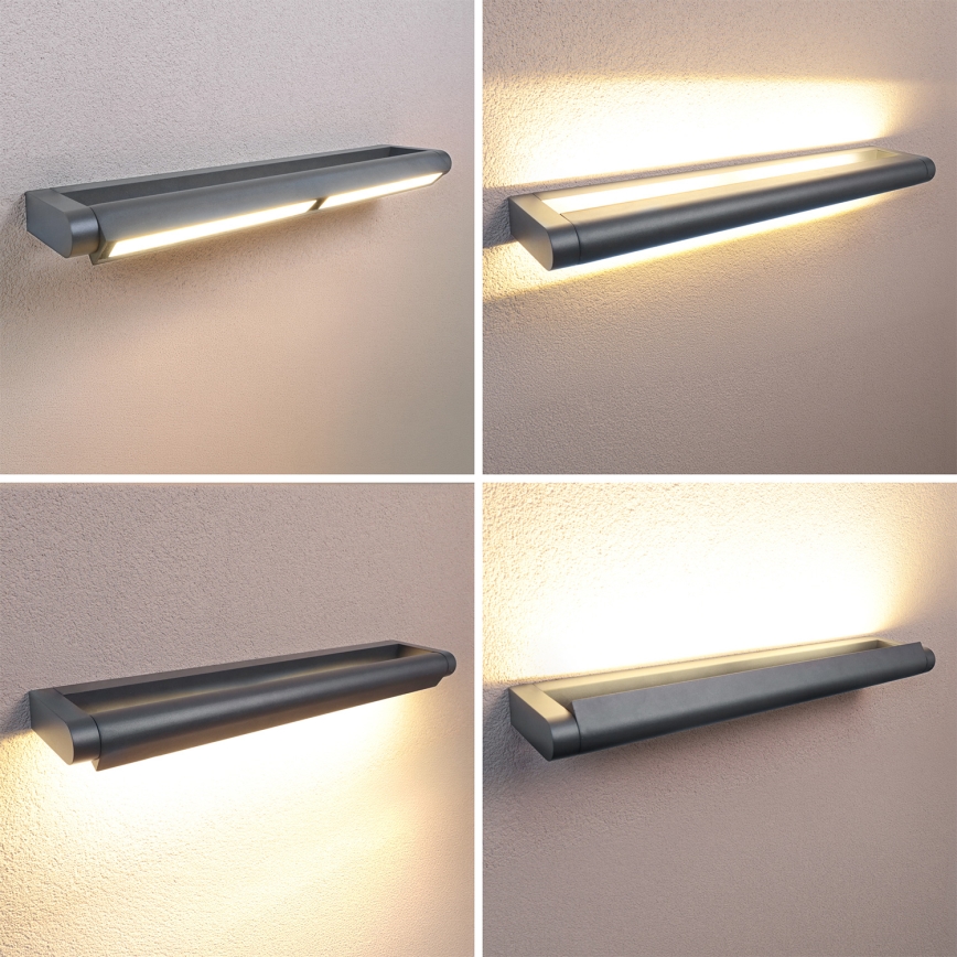 Brilagi - LED kültéri fali lámpa SALERNO LED/24W/230V 66 cm antracit IP65